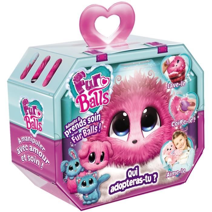 TF1 GAMES Fur Balls Rose - Peluche