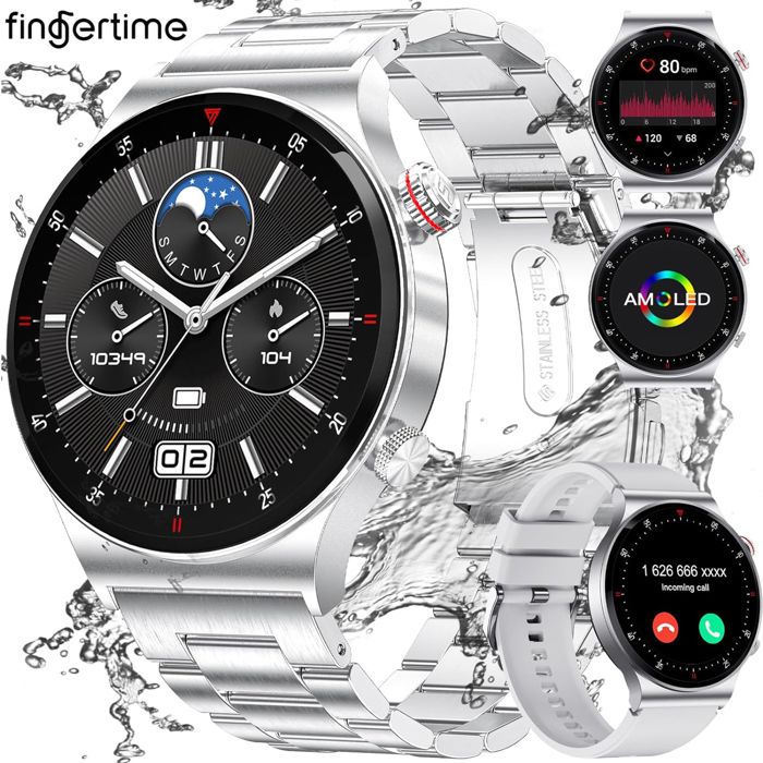 Montre Connectée Femme Homme avec Appel Bluetooth 185 HD Smartwatch
