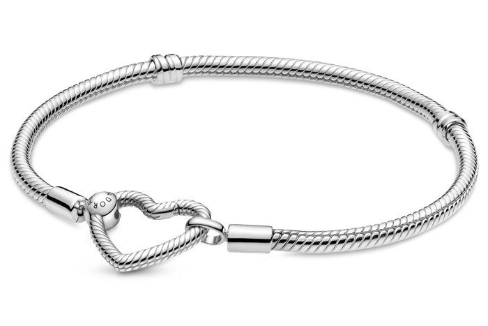 Bracelet - PANDORA - 599539C00-17 - Argent Fin 925 - Cœur - Torque Rigide