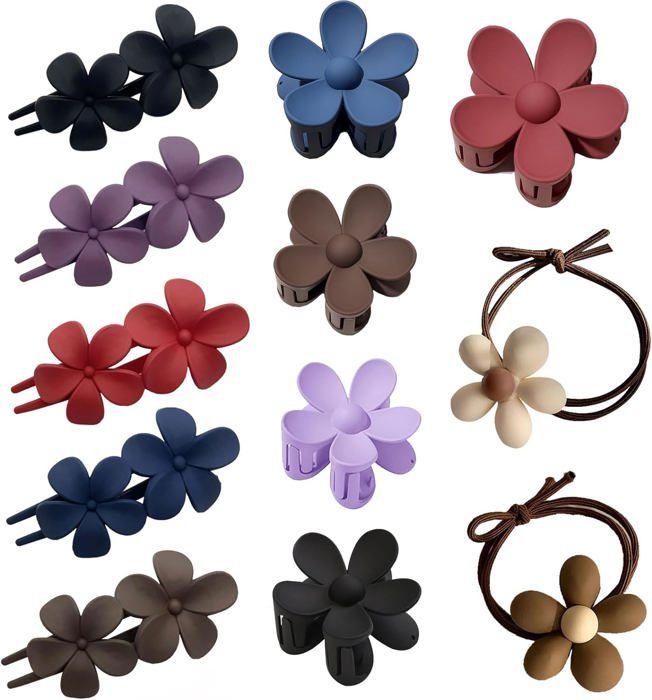 Lot De 10 Barrettes à Cheveux Bébé Fille - Nœuds En Tissu Doux - 5 Couleurs Assorties - Cadeau Mignon Et Pratique - 3
