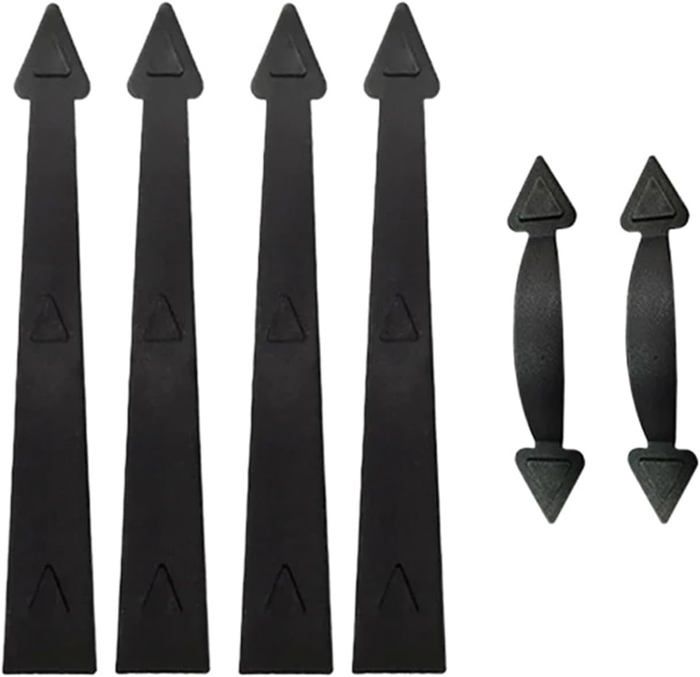Kit De Quincaillerie Pour Porte De Garage Coulissante – Style Tulipe Traditionnel, Aluminium (Antique Revelry)