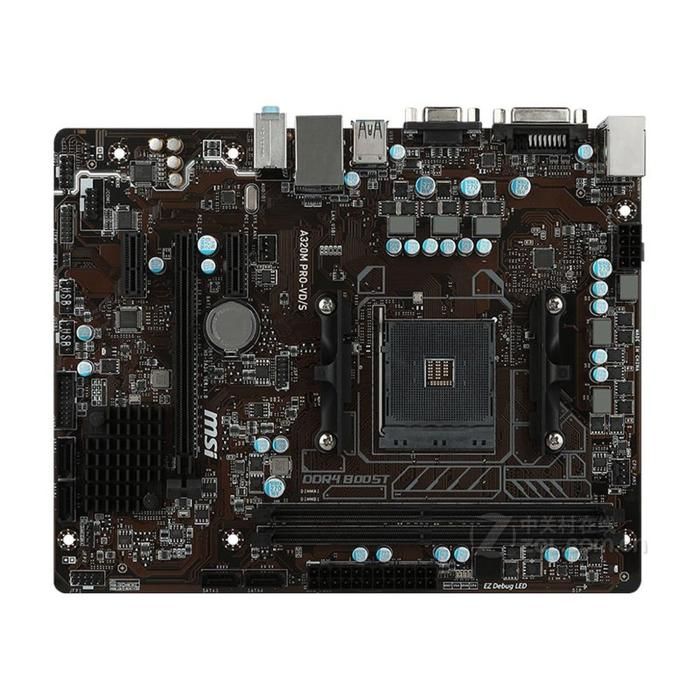 Carte mère MSI A320M PRO VD/ AMD A320 Socket AM4 2xDDR4 SDRAM Micro ATX