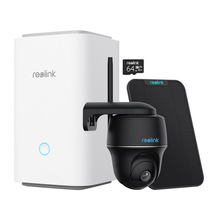 Reolink Home Hub avec Argus PT et Panneau Solair Caméra de Surveillance sans fil 5MP avec Pan&Tilt Vision Nocturne En Couleur - vue 2