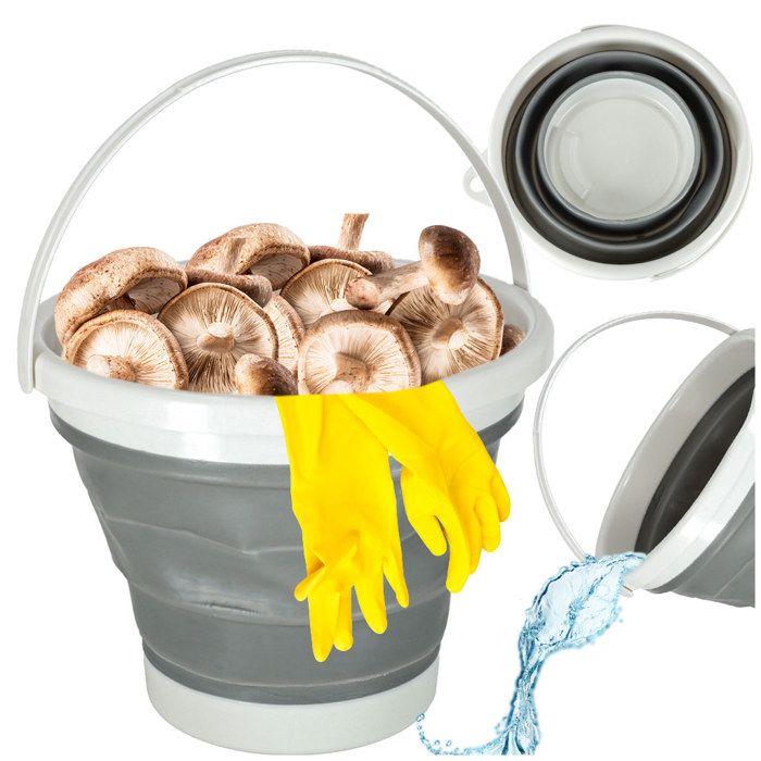 Seau pliable 10L Redcliffs multi-usages avec poignées