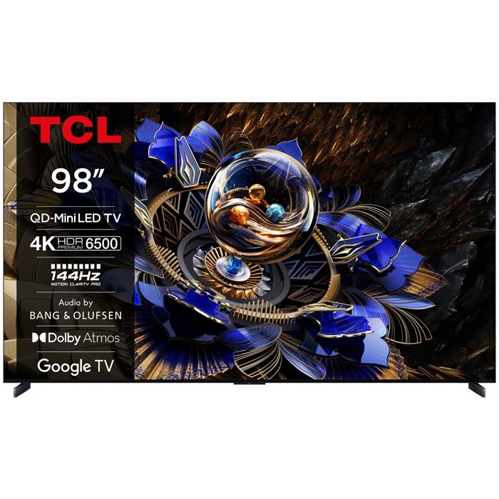 TCL 98X11K QD‑MiniLED 98 (248 cm) Google TV 4K UHD Bang Olufsen Smart TV 144–240 Hz