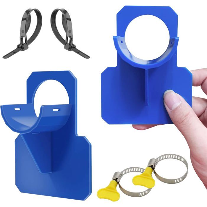 Lot de 2 supports de tuyau de piscine bleus avec