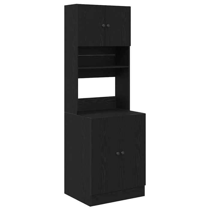 Automne/hiverArmoire de cuisine - Armoire bas de cuisine Colonne cuisine - avec étagère Chêne noir 60 x 50 x 180 cm2010164