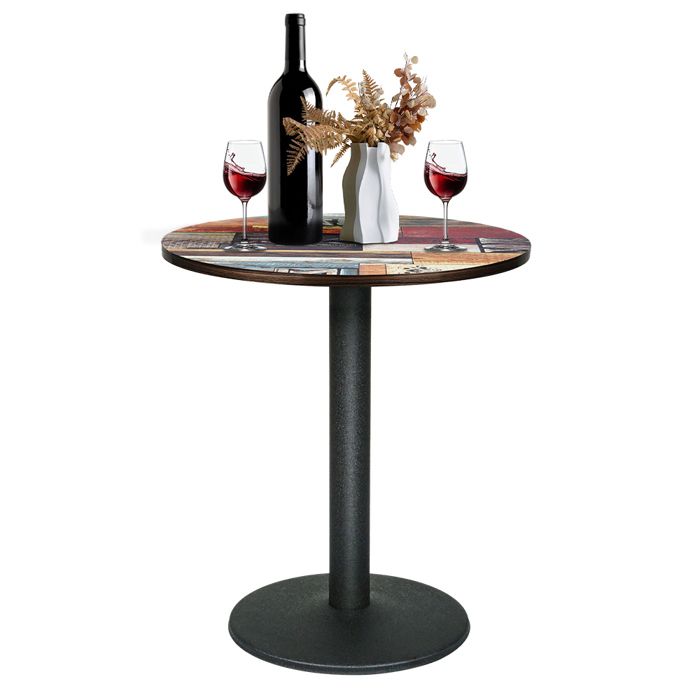 Table ronde monopied en bois massif,JEOBEST style nordique,idéale comme ...
