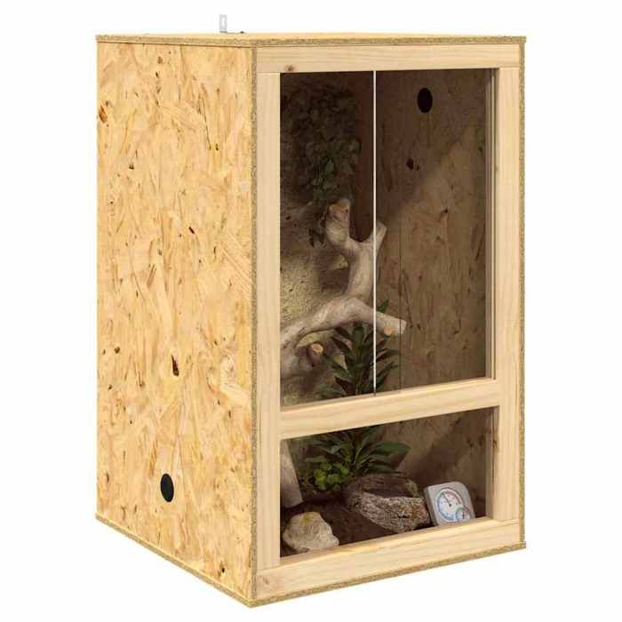 SEASON SALETerrarium Marron 50 x 50 x 80 cm OSB 5529607