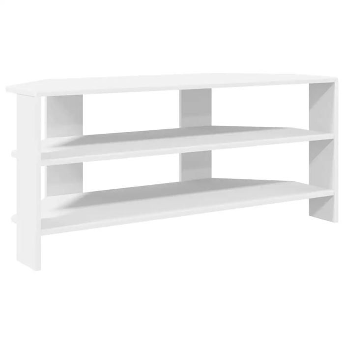 Meuble TV dangle - HELLOSHOP26 - Moderne - Blanc - Bois dingénierie - 102 x 405 x 45 cm