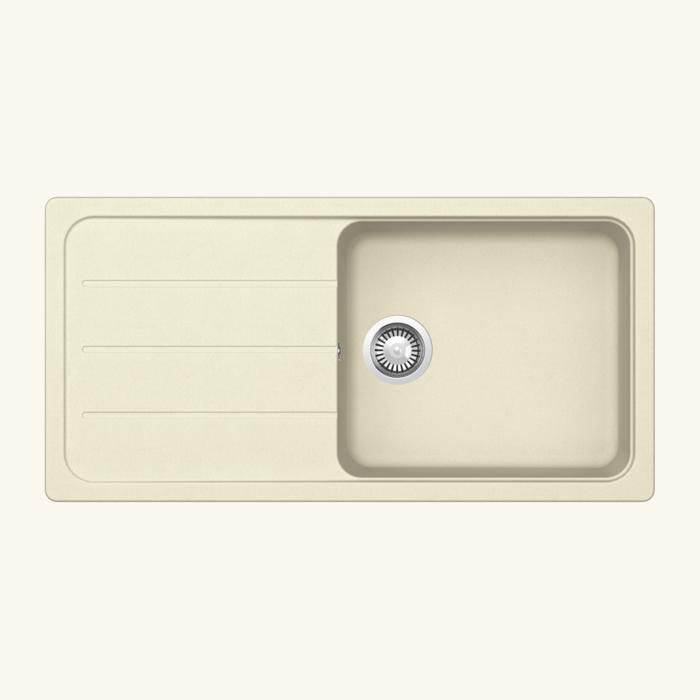 Évier granit beige vanille Schock FORMHAUS 1 grand bac - 1 égouttoir 500x1000 Évier granit beige vanille Schock FORMHAUS 1 grand bac - 1 égouttoir 500x1000