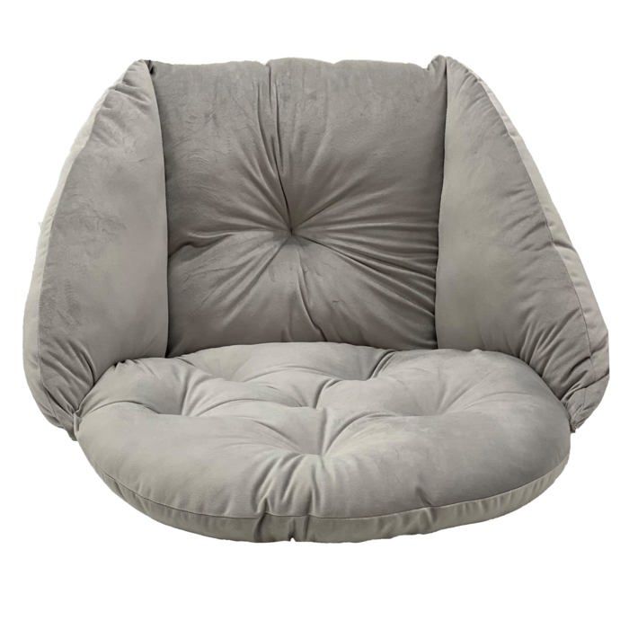 Coussin de Chaise Suspendu - Superkissen24. - Coussin Fauteuil - Bain de Soleil - Intérieur/Extérieur - Imperméable - Argent