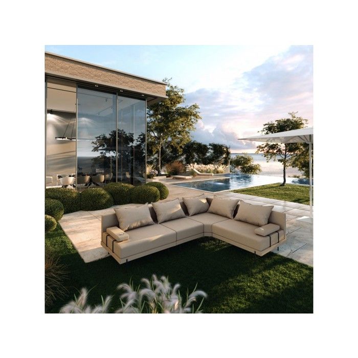 Salon dangle de jardin en bois BAHAMA M 298 x 222 cm – beige côté droit (SET 2) Salon dangle de jardin en bois BAHAMA M 298 x 222 cm – beige côté droit (SET 2)