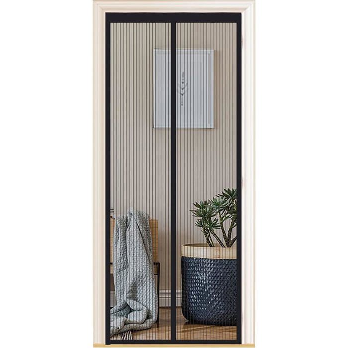 Moustiquaire magnétique - DEKOPRO - 125x255 cm - Fermeture automatique - Aimants puissants - Installation sans perçage