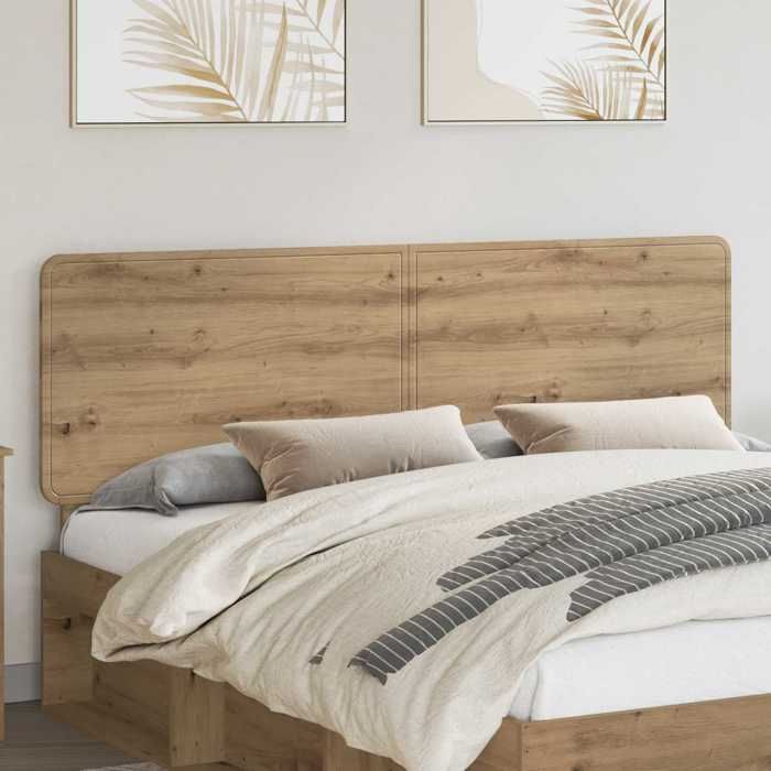 Tête de lit - vidaXL - bois dingénierie - chêne artisanal - 183 x 3 x 100 cm@zhu41n