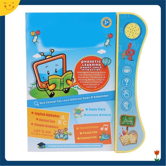 Livre sonore interactif dapprentissage de langlais jouet parlant éducatif précoce avec amélioration du vocabulaire pour enfants