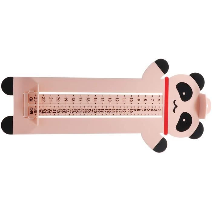 Appareil De Mesure De Pieds Pour Enfants – Jauge Réglable En Plastique ABS, Rose