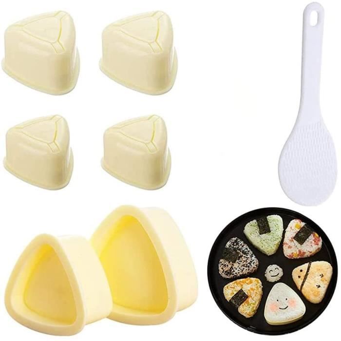 2 Moules Onigiri Triangle + Cuillère - Forme Boules De Riz Sushi Bento Parfaites Faciles à Démouler