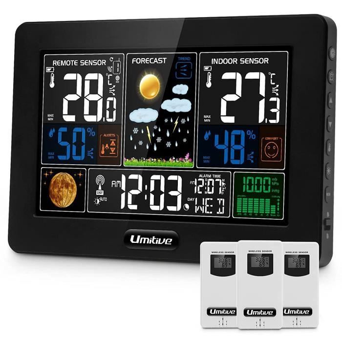 Station Météo avec Capteur Extérieur Sans Fil Station Météo avec Capteur Ext&eacut Météo Intérieur Extérieur Station Météo par Météo Epic Météo 
