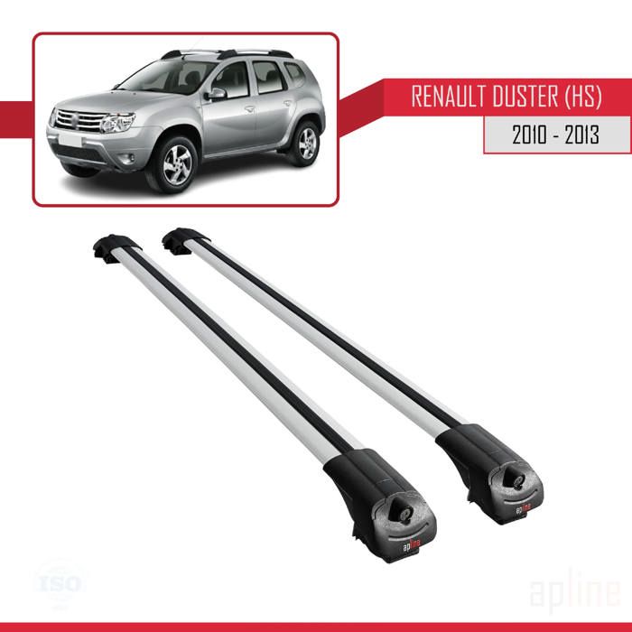 Compatible avec Renault Duster (HS) 2010-2013 Barres de Toit ACE-1 Railing Porte-Bagages de voiture GRIS