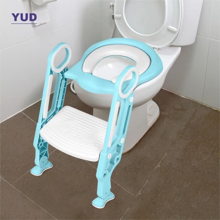 Réducteur toilette enfant turquoise/blanc anti-dérapant