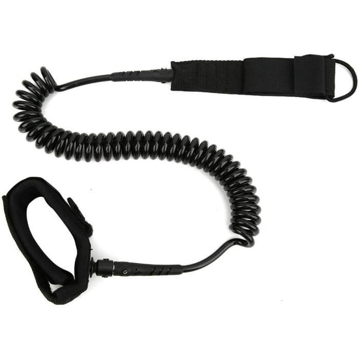 Corde De Sécurité Pour SUP / Planche De Surf - Laisse Antidérapante 120 Cm - Anneau Rotatif TPU - Réglable