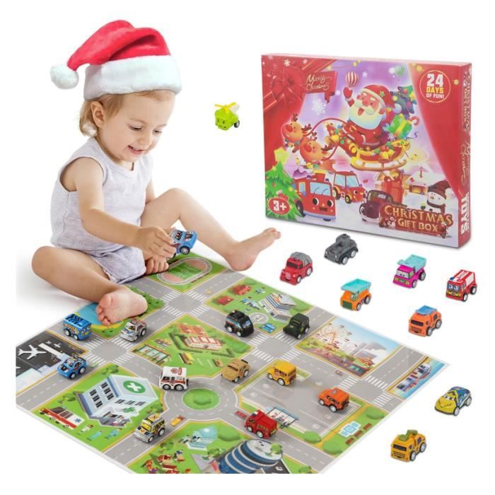 Camion De Pompiers Jouet Enfant 3-6 Ans – Avec Lumières LED, Sirènes, Projections – Fonction « Push & Go », Volume Réglable – Piles Non Incluses