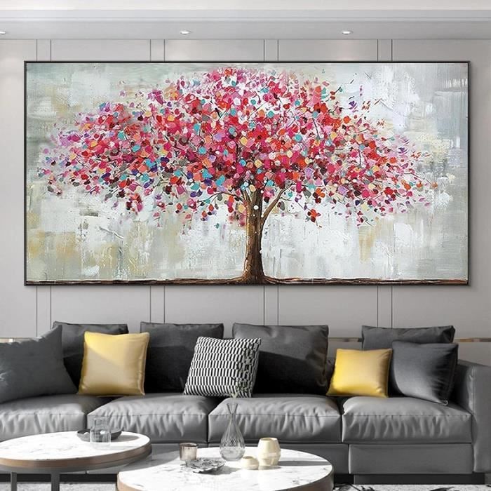 Tableau abstrait d'arbre de vie sur toile, affiche d'art mural ...