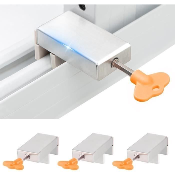 Lot De 6 Bouchons De Fenêtre Coulissante, Réglables Avec