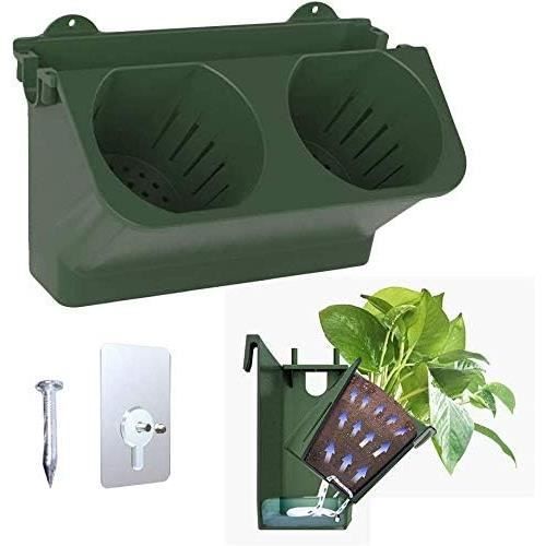 Jardinière Murale En Bois Suspendue – Support Plantes Fleurs Artificielles, Style Rustique - 5