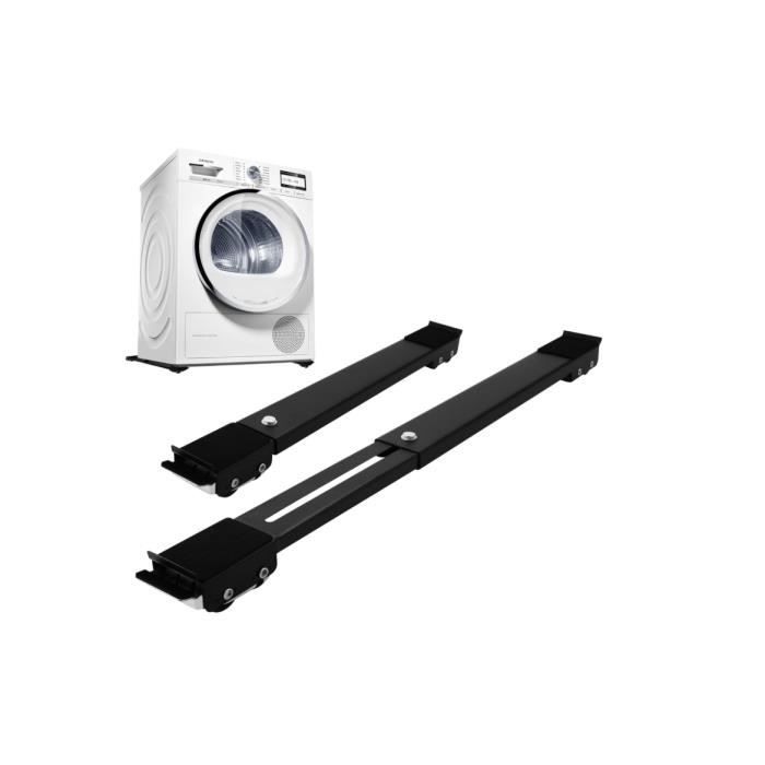 Socle Lave Linge Base de Machine à Laver Réglable avec 8 Pieds Support