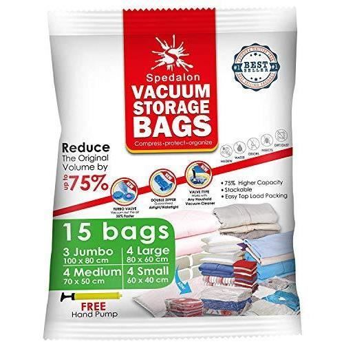 sac rangement sous vide aspirateur