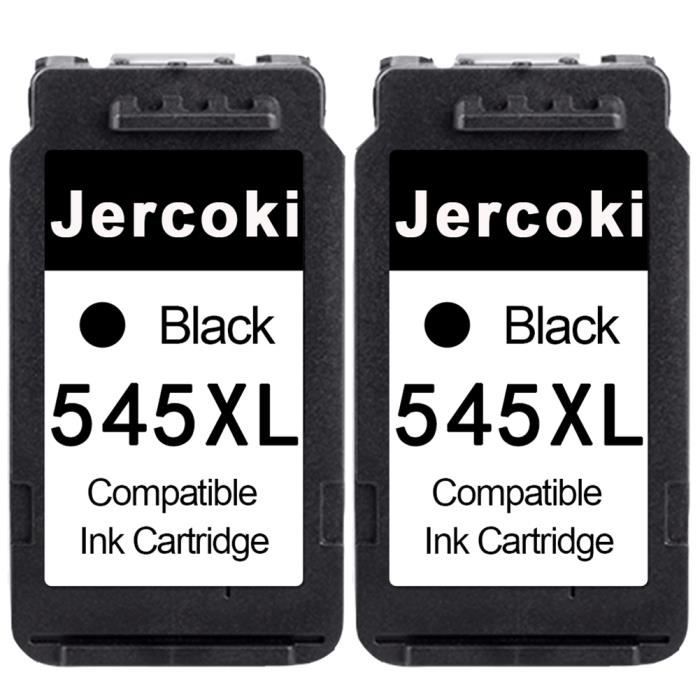 2 Noir Cartouches d'encre Compatible pour Canon PG-545 XL