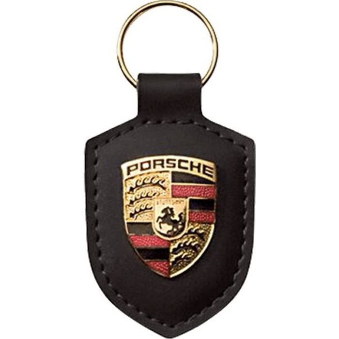 Porte clé Porsche en cuir noir - Cdiscount Bagagerie - Maroquinerie
