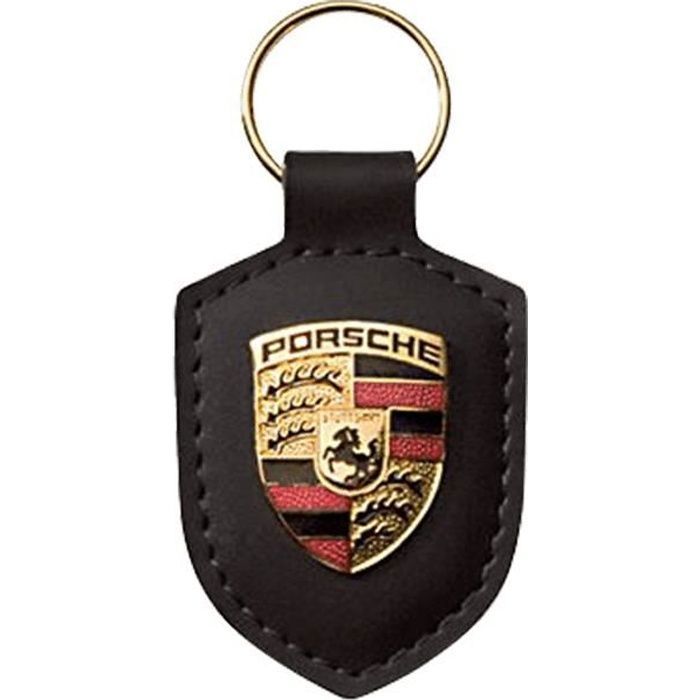 Porte-clé Porsche Ferrari bmw car voiture luxe course Amg Carrera Ref 9  Noir en Simili Cuir Coque en folie - Porte clef - Achat & prix