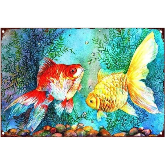 Papier Peint 3D Océan Et Poissons – Motif Animal, Q3247, Sans Marque, Déco Murale