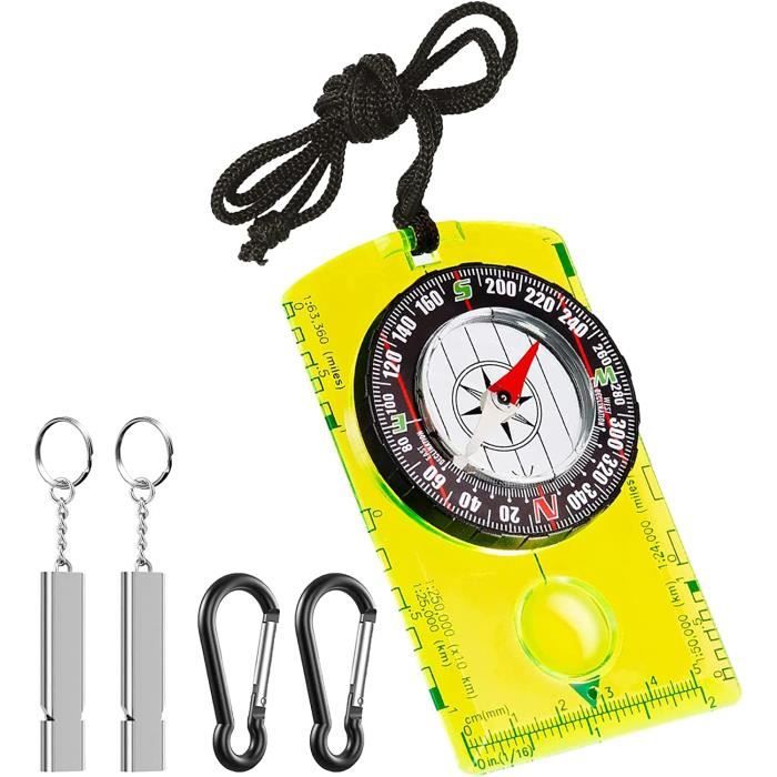 2 Pièces Boussole De Survie, 5X1,6Cm Boussole Randonnée Boussole De Poche Boussole À Clapet
