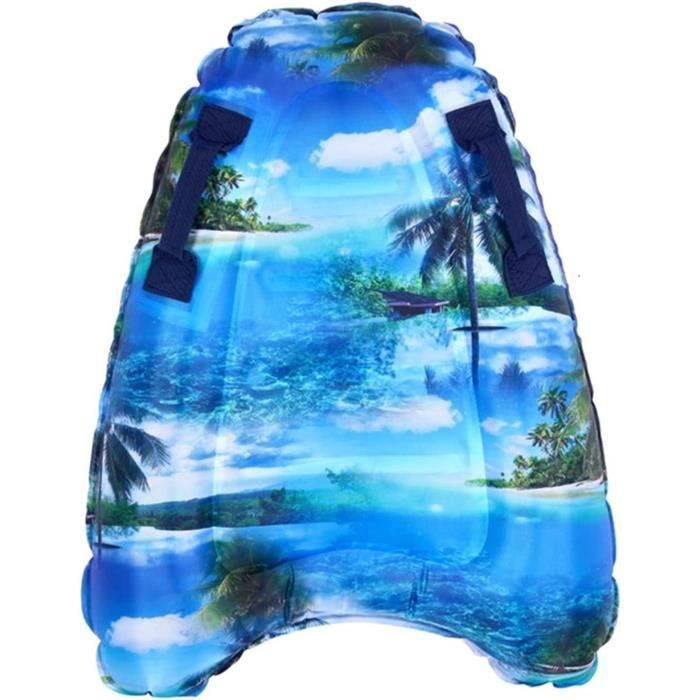 Eawfgtuw Planche De Natation Gonflable Avec Poignées - Flotteur Piscine Plage 72x52x15 Cm, Idéal Apprentissage Natation Enfants