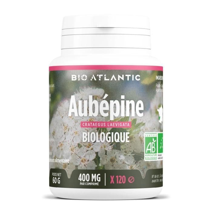 Complément Alimentaire Aubépine & Olivier Bio - 180 Gélules Végétales De 200 Mg - Marque Jolivia