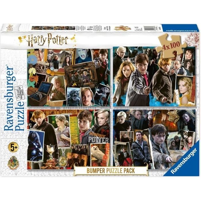 Puzzles Harry Potter Ravensburger 4x100 pièces Fantastique