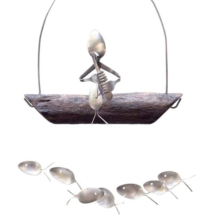 Carillon éolien En Bambou 90 Cm - Motif Arbre De Vie - Son Naturel Apaisant - Pour Jardin, Terrasse, Décoration Intérieure - Cadeau Zen