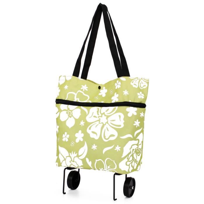 pliante r/éutilisables Shopping Sacs Grande chariot Sacs Sacs cabas /à roulettes avec roues pliable /à roulettes chariot de courses