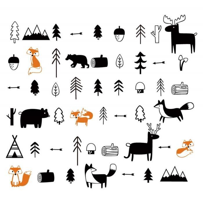 Decalmile Stickers Animaux Des Bois Cerfs Renards Arbre Autocollants Muraux Mural Enfants Chambre Bebe Garderie Decoration Murale Achat Vente Stickers Cdiscount Decalmile Stickers Animaux Des Bois Cerfs Renards Arbre Autocollants Muraux Mural Enfants Chambre Bebe Garderie Decoration Murale Achat Vente Stickers Cdiscount
