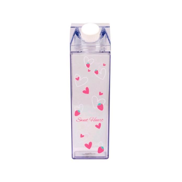 XUnion #2688Hq Bouteille d'eau en carton de lait transparent carré