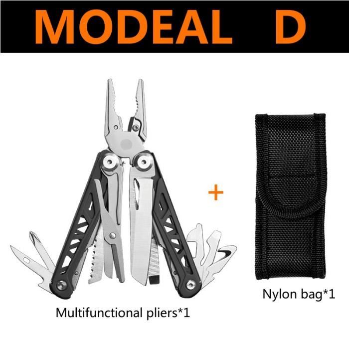 Pince Multi-outils 9 En 1 Pour Camping Et Bricolage - Compacte Et Pratique