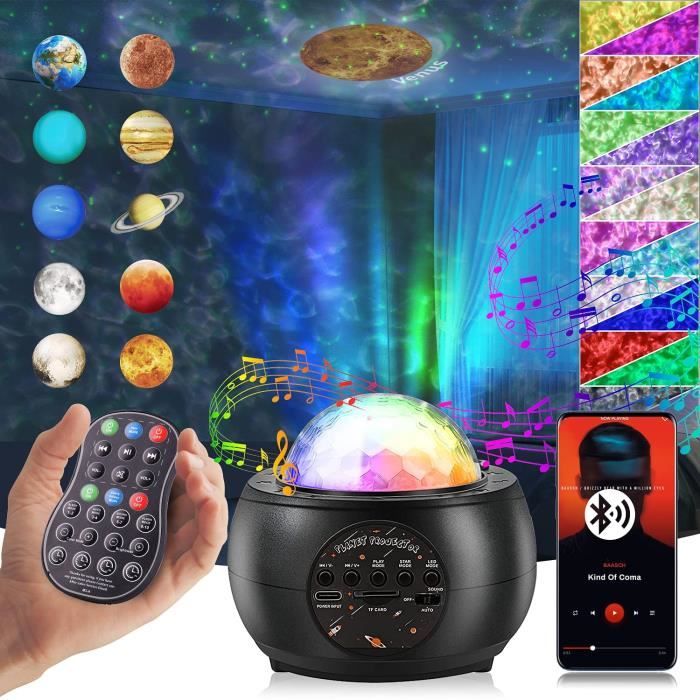 Projecteur Galaxie LiHangStar – Led Étoilée Avec Télécommande – Pour Chambre Enfant – Blanc