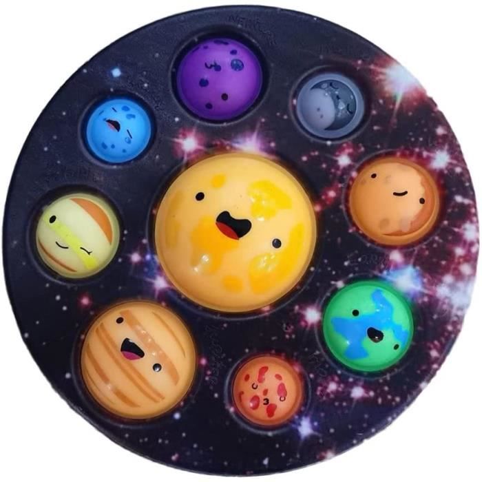 Cube Anti-Stress Fidget Toy - Jouet Sensoriel Pour Bureau, Salle De Classe, Soulager L'Anxiété (Noir)