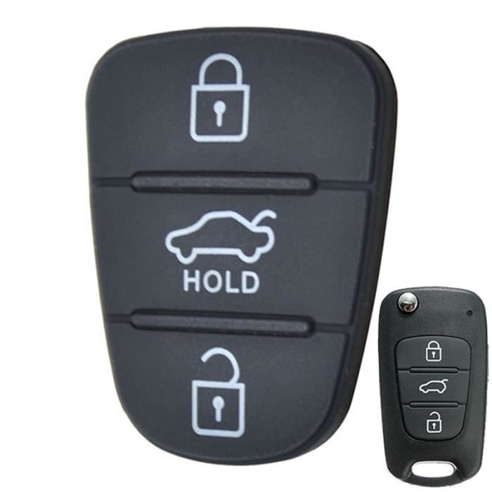 Coque De Clé Voiture Pour Kia Venga (2009-2014) - 3 Boutons - Noir - Protection Anti-chocs Et Design Moderne