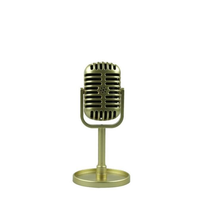 Modèle De Microphone 1 Pièce, Simulation De Scène, Microphone Rétro Nostalgique