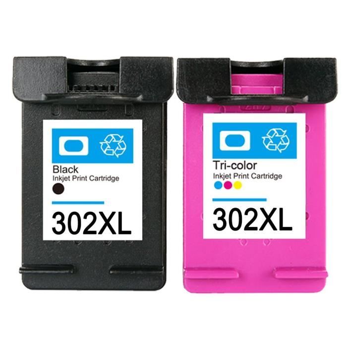 HP 62XL - LOT de 2 cartouches génériques équivalentes aux modèles HP 62XL  noire et couleur